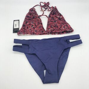 New Tavik Red & Blue Bikini - Size XS